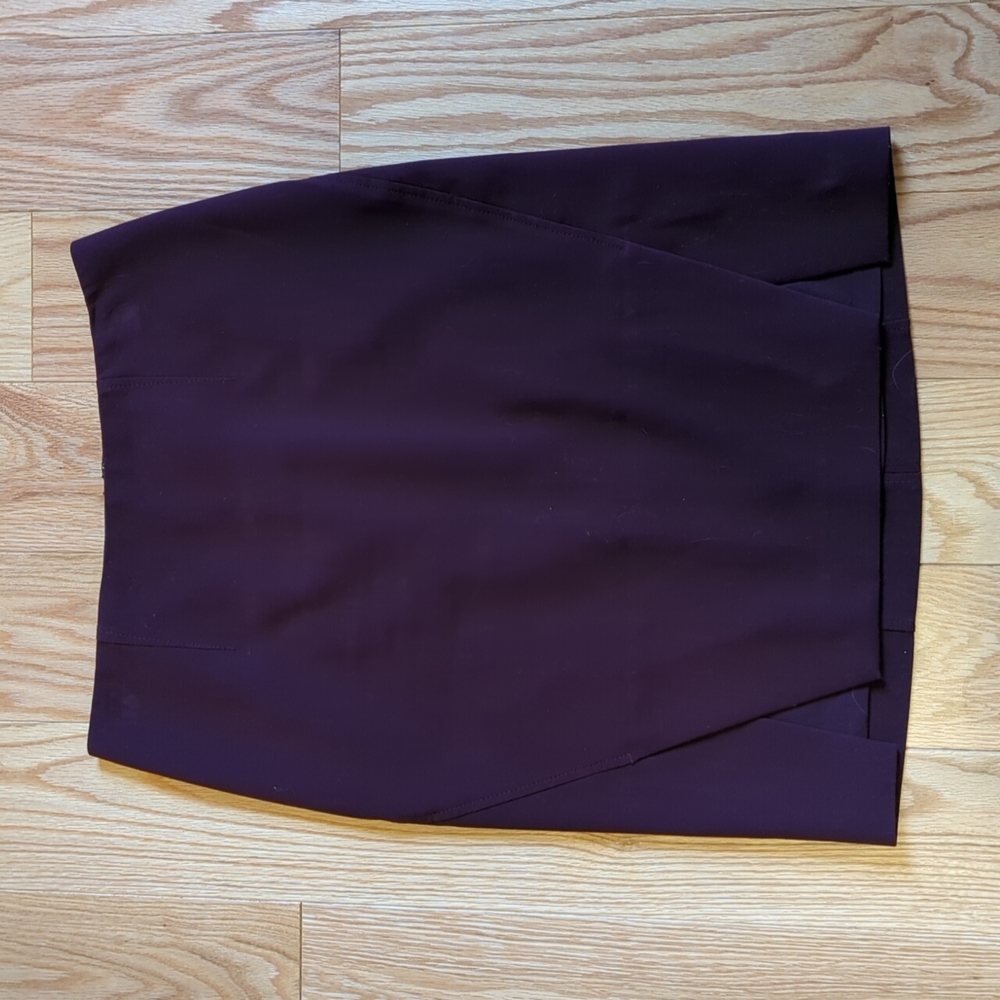 WHBM Maroon Pencil Skirt